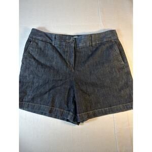LOFT Denim Shorts NWT Womens Size 10 Mid Rise 6” Blue Preppy Casual